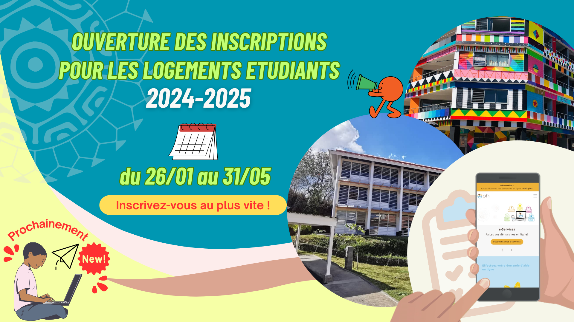 Ouverture des inscriptions pour les logements étudiants 2024-2025